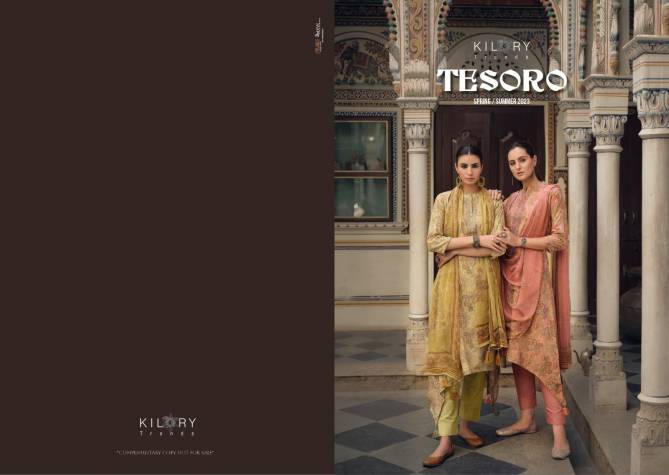 Tesoro By Kilory Trendz 641-648 Cotton Dress Material Catalog